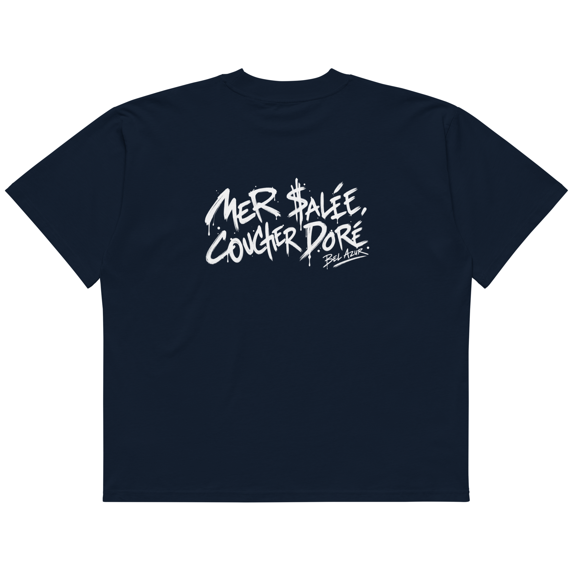 MER SALÉE, COUCHER DORÉ - BLEU MARINE