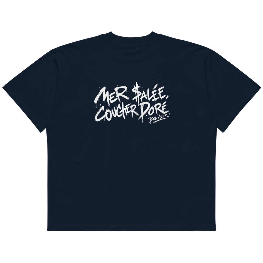 MER SALÉE, COUCHER DORÉ - BLEU MARINE